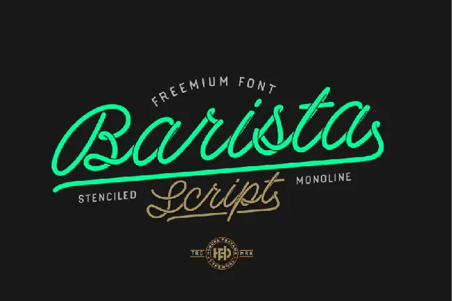 Barista Script Free font