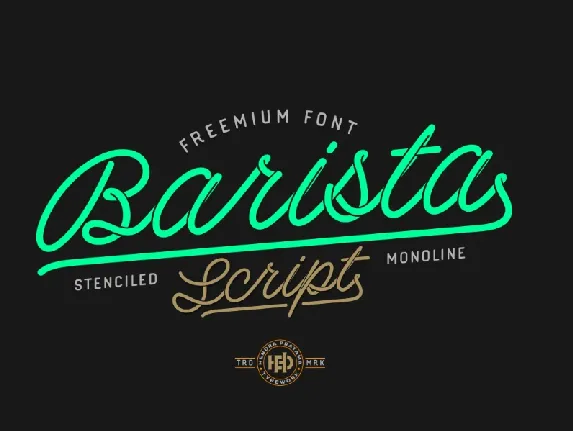 Barista Script Free font