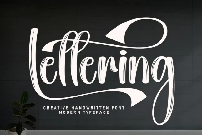 Lettering Script font