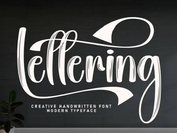 Lettering Script font