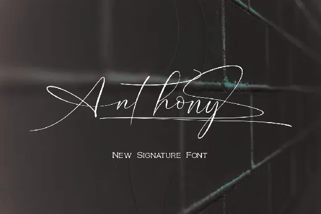 Anthony font