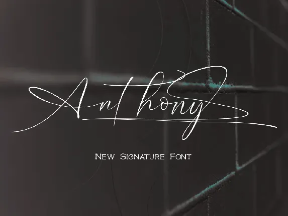 Anthony font