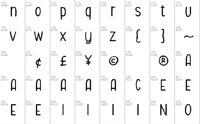 Evoley Notes font