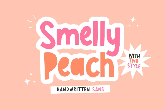 Smelly Peach font