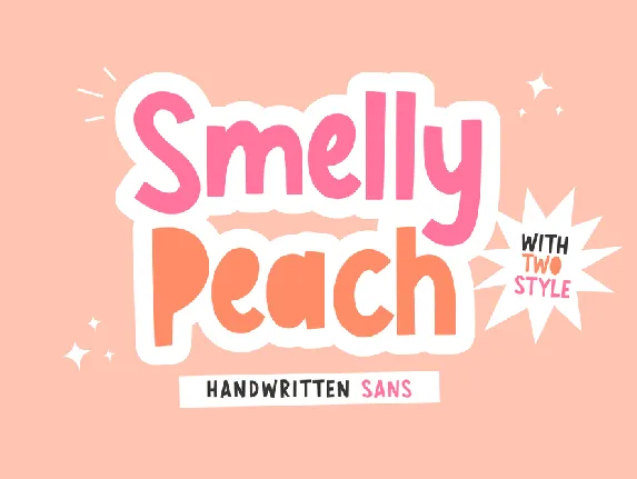 Smelly Peach font