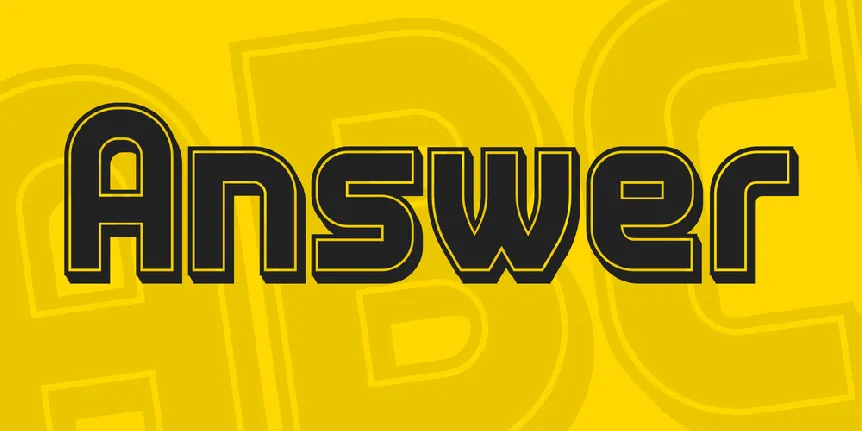 Answer font