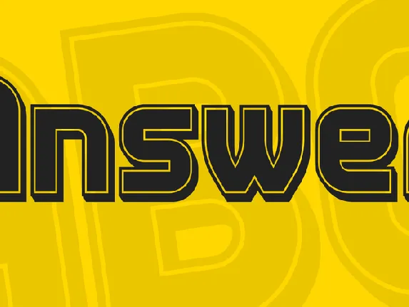 Answer font