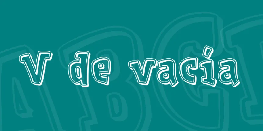 V de vacÃ­a font