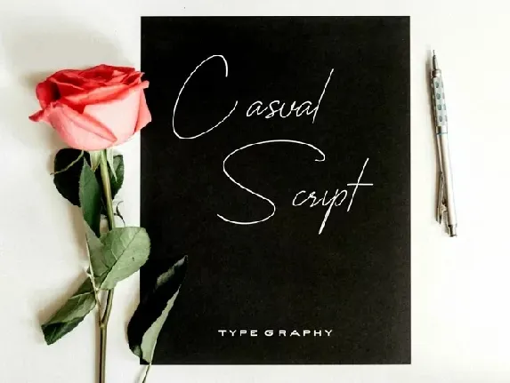 Casual Script font