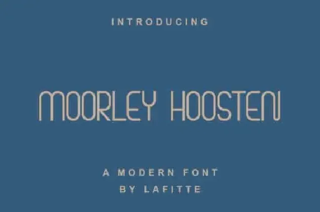 Moorley Hoosten Sans Serif font