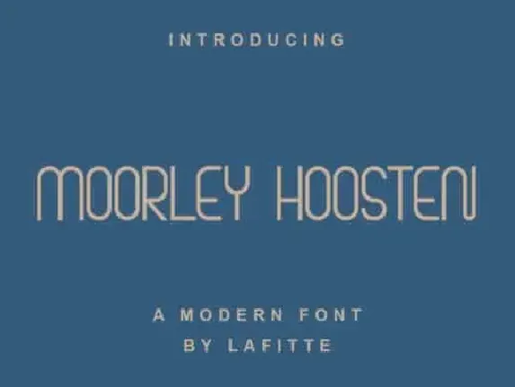 Moorley Hoosten Sans Serif font