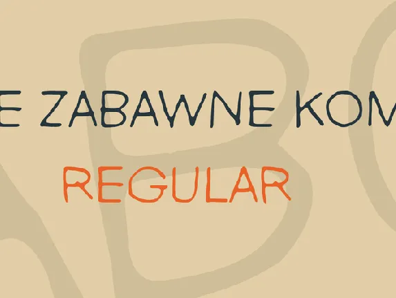 Nie Zabawne Komik font