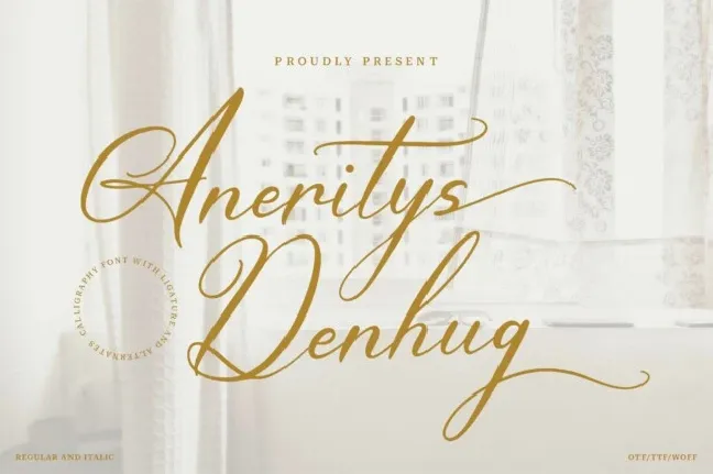 Aneritys Denhug font