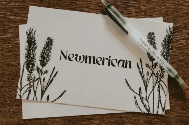 Newmerican font