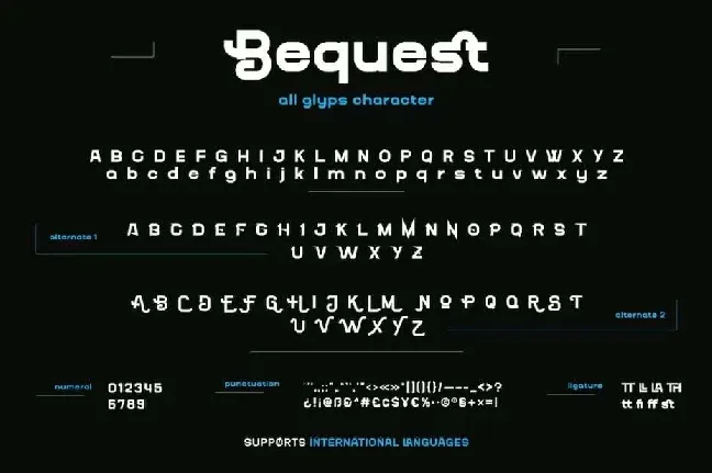 Bequest font