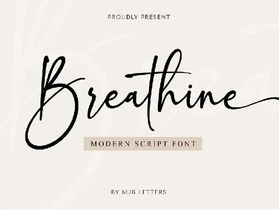 Breathine font