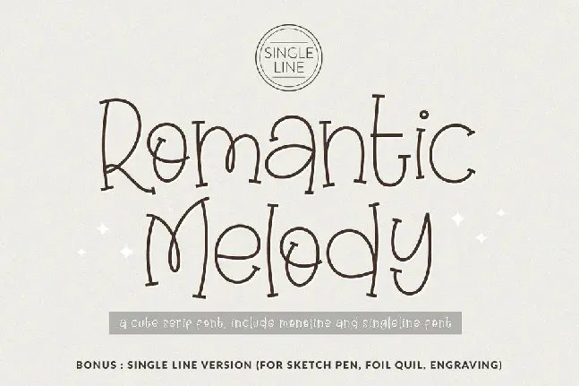 Romantic Melody font