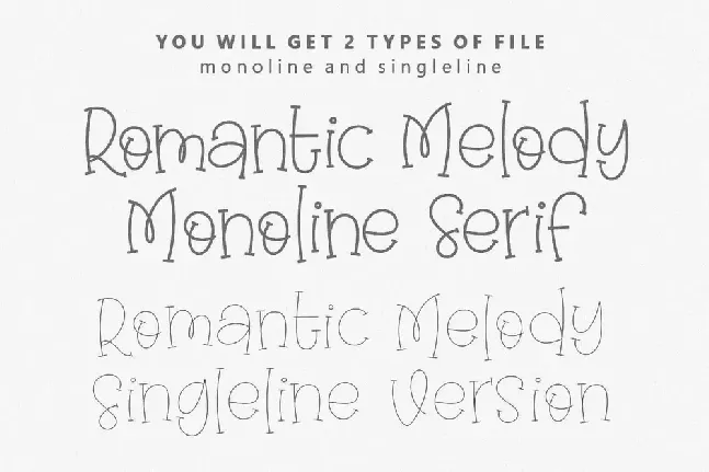 Romantic Melody font