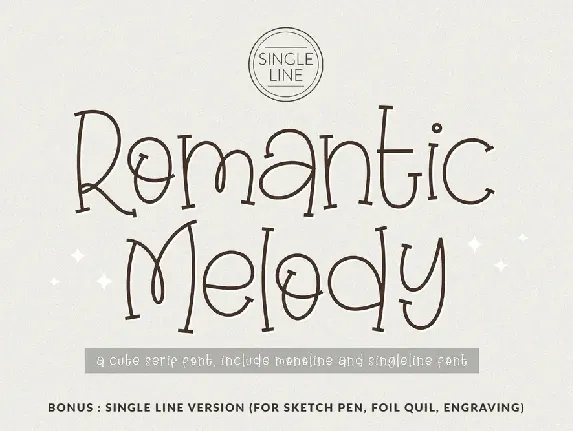 Romantic Melody font