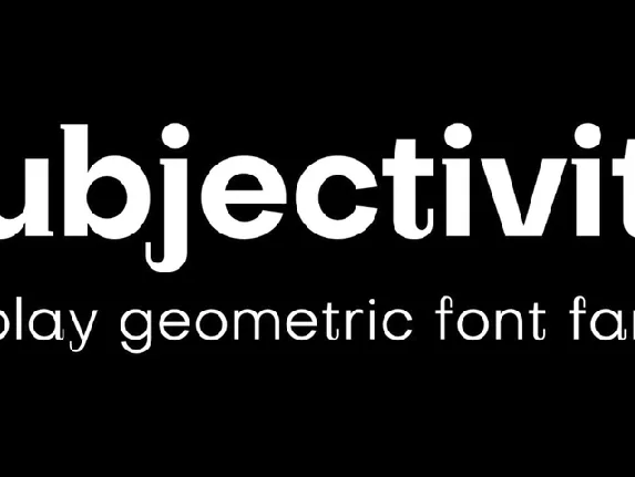 Subjectivity font