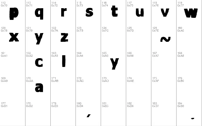 vtks Water cristals font