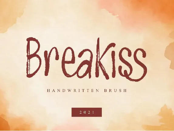 Breakiss font