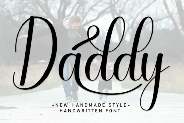 Daddy Script font