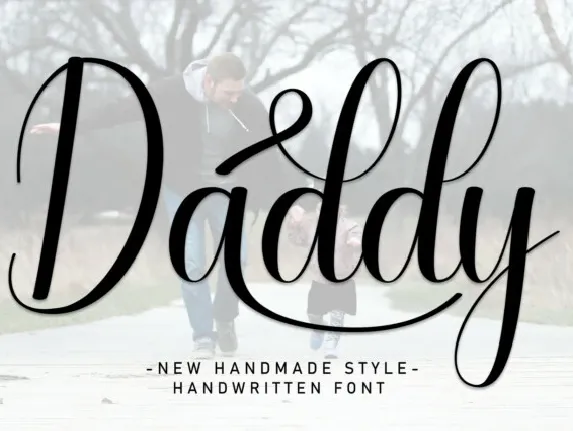 Daddy Script font