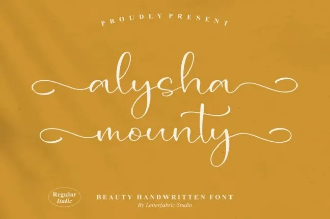 Alysha Mounty font