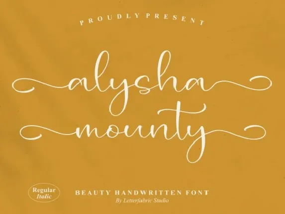 Alysha Mounty font