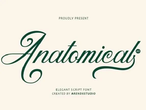 Anatomical font