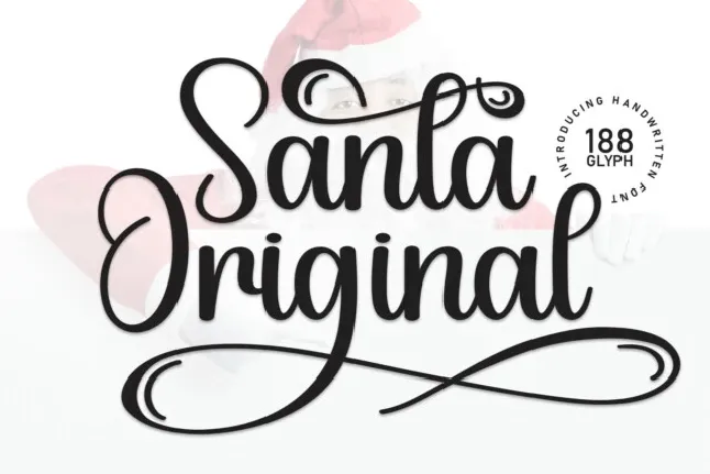 Santa Original Script font