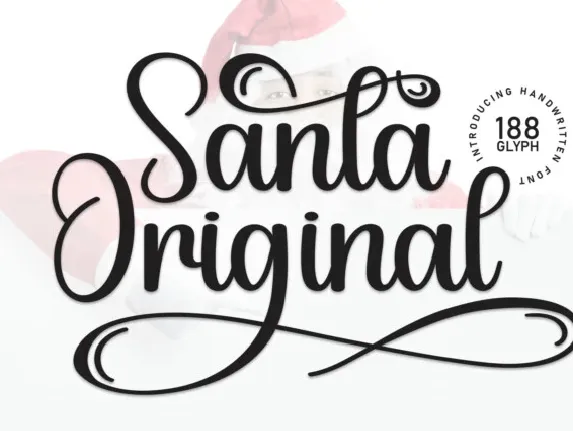 Santa Original Script font