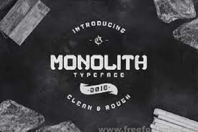 Monolith Typeface Free font