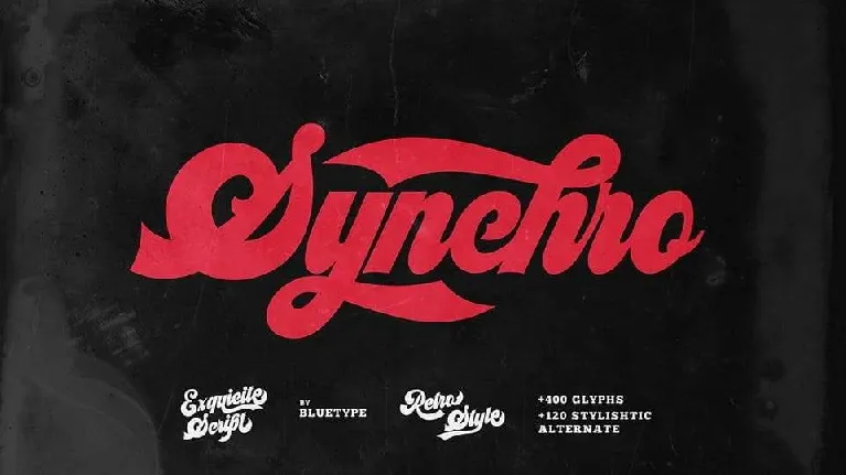 Synchro font