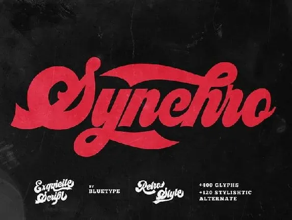 Synchro font