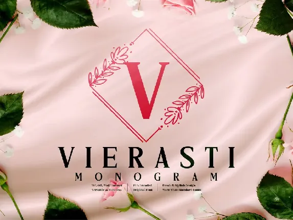 Vierasti Monogram font