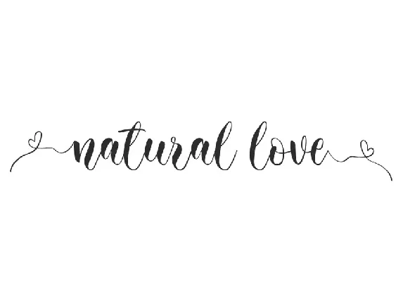 Natural Love Demo font