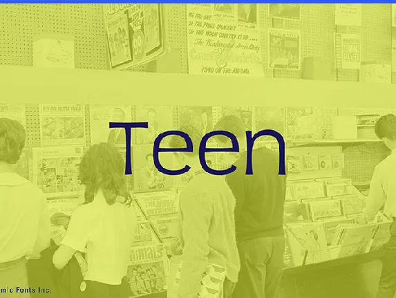 Teen font