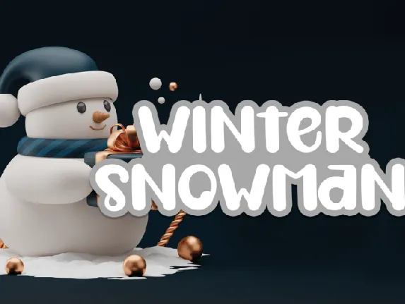 Winter Snowman font