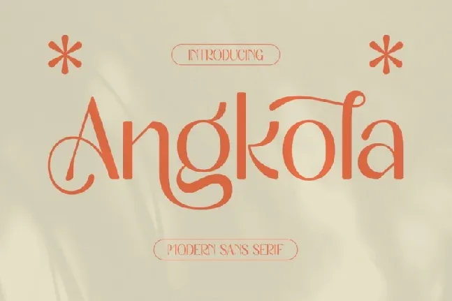 Angkola Typeface font