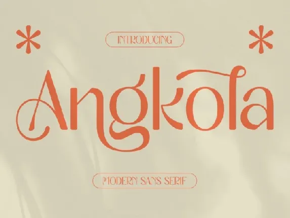 Angkola Typeface font