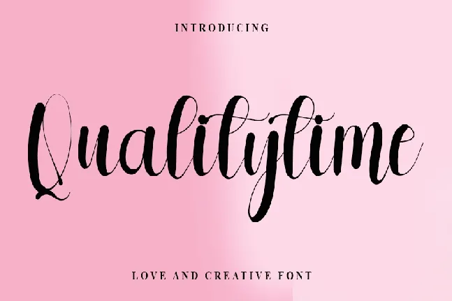 Qualitytime font