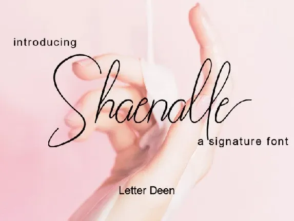 Shaenalle Signature font