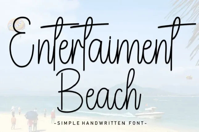 Entertaiment Beach font