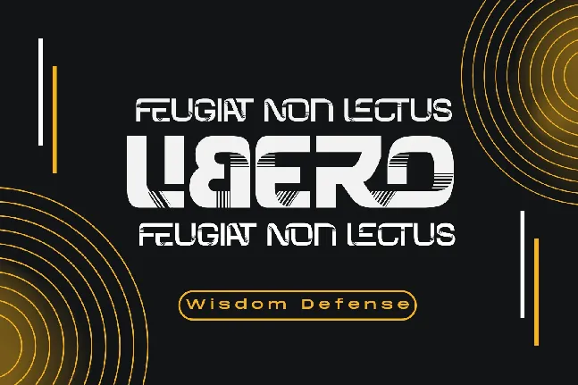 Wisdom Defense Demo font