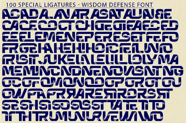 Wisdom Defense Demo font