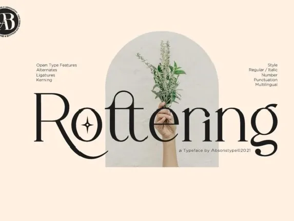 Rottering font