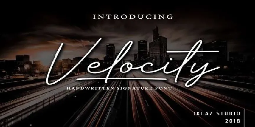 Velocity font