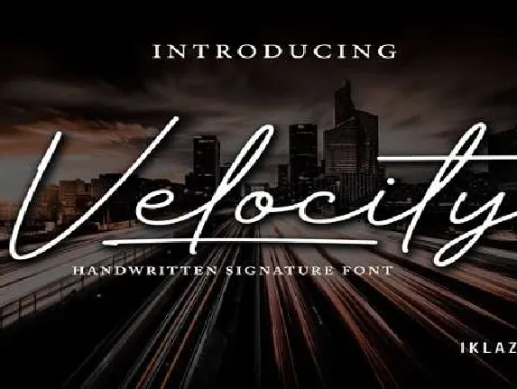 Velocity font